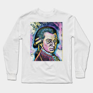 Wolfgang Amadeus Mozart Portrait | Wolfgang Amadeus Mozart Artwork 8 Long Sleeve T-Shirt